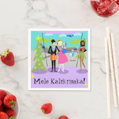 Retro Hawaiian Weihnachten Wegwerfende Neapel Serviette (Beispiel)