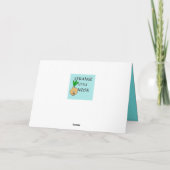 Retro Hawaiian Weihnachtskarte Feiertagskarte (Rückseite)