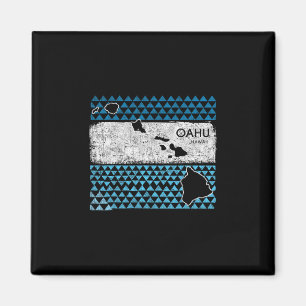Retro Hawaiianische Insel Oahu Hawaii Vulkan Urlau Magnet