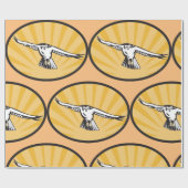Retro Hawk Flying Geschenkpapier (Flach)
