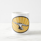 Retro Hawk Flying Kaffeetasse (Mittel)