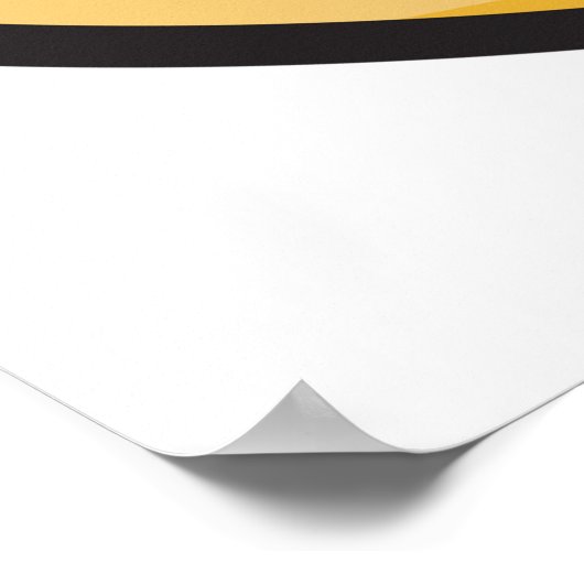 Retro Hawk Flying Poster (Ecke)