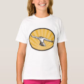 Retro Hawk Flying T-Shirt (Vorderseite)