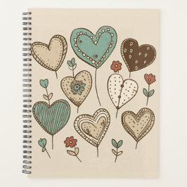 Retro Heart Planner Planer