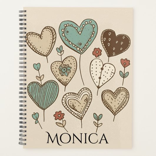 Retro Heart Planner Planer (Vorderseite)