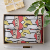 Retro Heart Tattoo Seidenpapier (Geschenk)