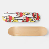 Retro Heart Tattoo Skateboard (Horizontal)