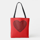 Retro Heart Tote Bag Tasche (Rückseite)