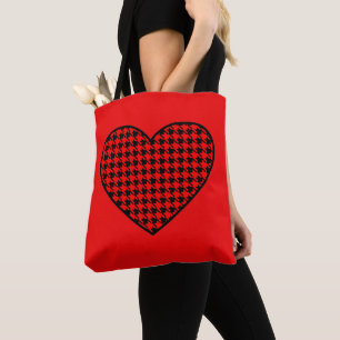 Retro Heart Tote Bag Tasche
