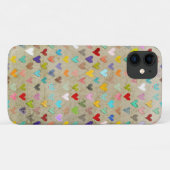 Retro Hearts Case-Mate iPhone Hülle (Rückseite (Horizontal))