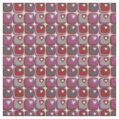 Retro Hearts Fabric Stoff (Nahaufnahme)