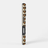 Retro Hearts Leopard iPhone Hülle (Rechte Seite)