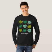 Retro Hearts Oncology Nurse Life  St Patrick s Day T-Shirt (Vorne ganz)