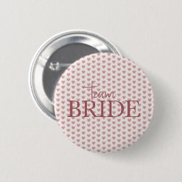 Retro Hearts Pink Burgundy Y2K Style Button