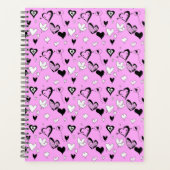 Retro Hearts Planer (Vorderseite)