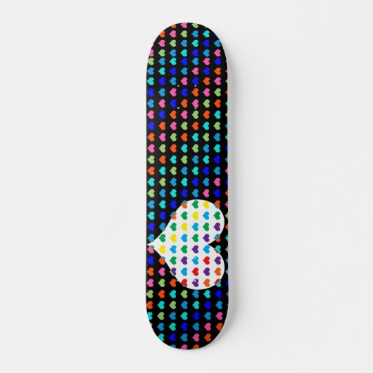 Retro Hearts Skateboard (Vorne)