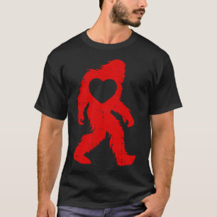 Retro Heat Liebe Bigfoot Sasquatch Outfit Männer J T-Shirt