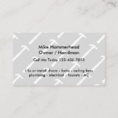 Retro Heimwerker-Service Visitenkarte (Rückseite)