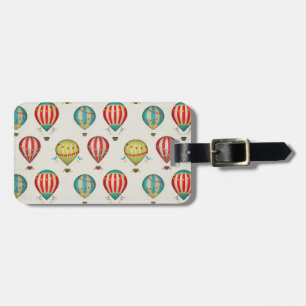 Retro heiße Haar-Ballone Gepäckanhänger