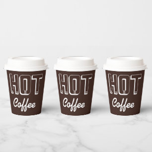 Retro-Heißkaffee-Papierbecher Pappbecher