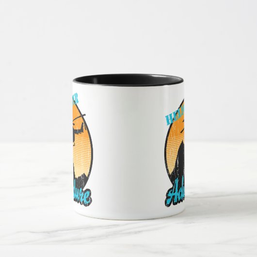 Retro Helicopter Adventure Tasse (Zentrum)
