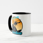 Retro Helicopter Adventure Tasse (Vorderseite Links)