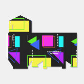 RETRO HELL gefärbte FORMBLATTEN PATTERN CUSTOM TEX Geschenkschachtel (Ungefaltet)