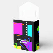 RETRO HELL gefärbte FORMBLATTEN PATTERN CUSTOM TEX Geschenkschachtel (Geöffnet)