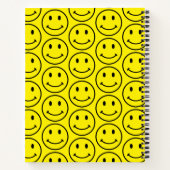 Retro Helles Gelbes Smiley-Gesicht Notizblock (Rückseite)