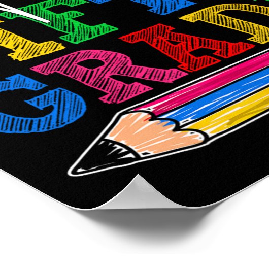 Retro Hello 5th Grade First Day Of School Boys Gir Poster (Ecke)