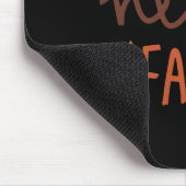 Retro Hello Fall Leopard Pumpkin Herbstsaison als Mousepad (Ecke)