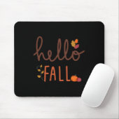 Retro Hello Fall Leopard Pumpkin Herbstsaison als Mousepad (Mit Mouse)