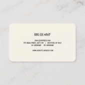 Retro Hello Social Networking Business Card Visitenkarte (Rückseite)