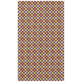 Retro Herbst Blume Muster Blau Tischdecke (Vorderseite)