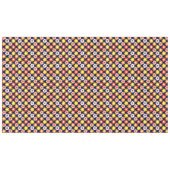 Retro Herbst Blume Muster Blau Tischdecke (Vorderseite (Horizontal))