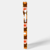 Retro Herbst Blume Muster braun Case-Mate iPhone Hülle (Rückseite / Links)