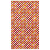 Retro Herbst Blume Muster Burgund Tischdecke (Vorderseite)