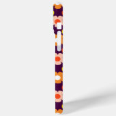 Retro Herbst Blume Muster Lila Case-Mate iPhone Hülle (Rückseite / Links)
