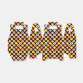 Retro Herbst Blume Muster Schwarz Geschenkschachtel (Ungefaltet)