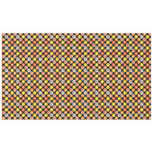 Retro Herbst Blume Muster Schwarz Tischdecke (Vorderseite (Horizontal))