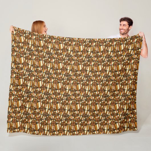 Retro-Herbst-Flanelldecke Fleecedecke (Beispiel)