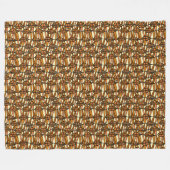 Retro-Herbst-Flanelldecke Fleecedecke (Vorderseite (Horizontal))