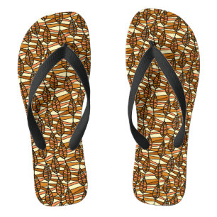 Retro Herbst Flip Flops Badesandalen