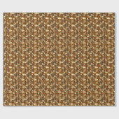 Retro-Herbst-Geschenkpapier Geschenkpapier (Flach)