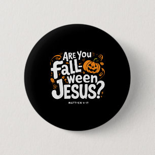 Retro Herbst Religiöse Bibel Matthäus Bist du Herb Button