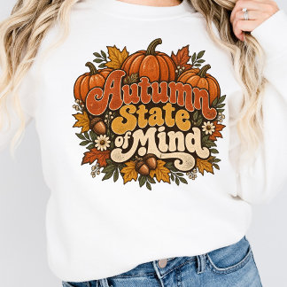 Retro Herbst Stimmung Vintage Kürbis Herbst Sweatshirt