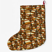 Retro-Herbst-Strümpfe Großer Weihnachtsstrumpf (Rückseite)