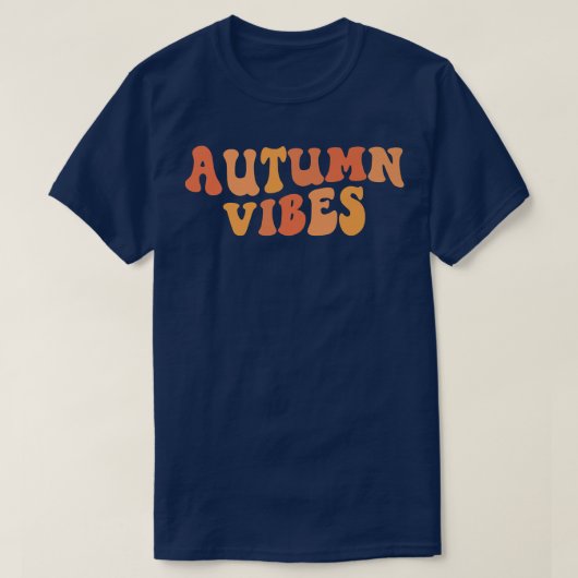 Retro Herbst Vibes Fall Vibes glücklicher Fall Tha T-Shirt (Design vorne)