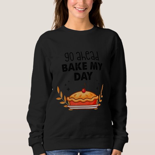 Retro Herbstblätter Herbstsaison Apfelkuchen Dankf Sweatshirt (Vorderseite)
