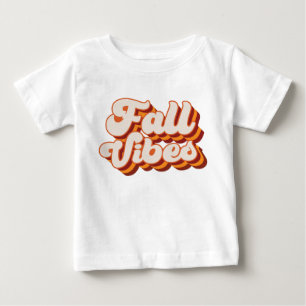 Retro-Herbstgefühle Baby T-shirt